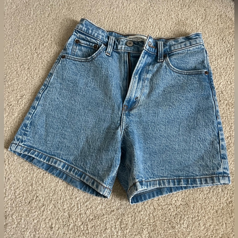 Abercrombie & Fitch Blue Jean Shorts